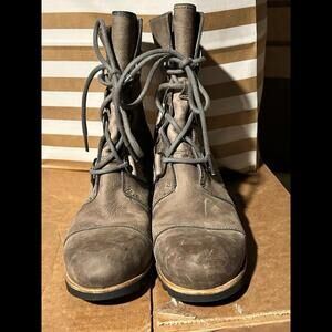 Sorel Wedge Booties Women Size 8 Joan Of Artic Brown Leather